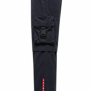 Prada Linea Rossa Black Technical Convertible Cargo Pants 