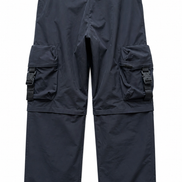 Prada Linea Rossa Black Technical Convertible Cargo Pants 