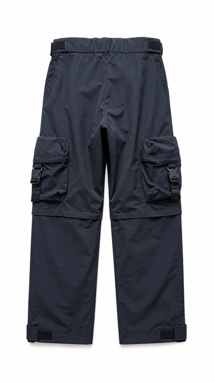 Prada Linea Rossa Black Technical Convertible Cargo Pants "Unworn"