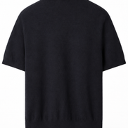 Loro Piana Navy Blue Empire Knit Polo Shirt 