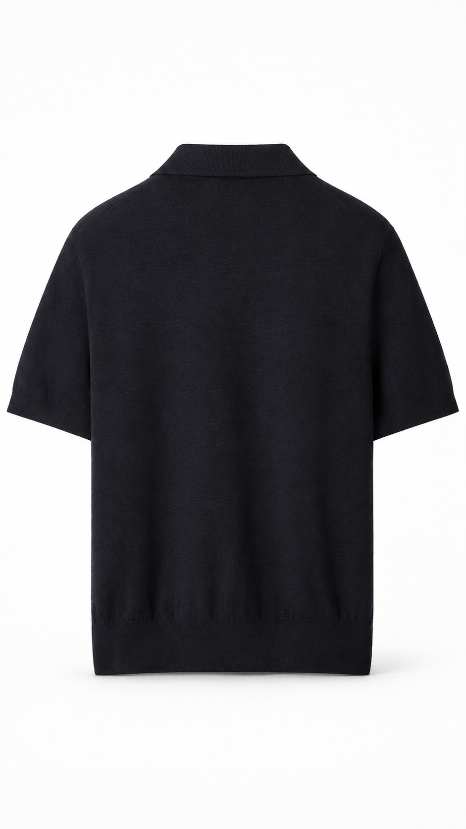 Loro Piana Navy Blue Empire Knit Polo Shirt 