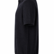 Loro Piana Navy Blue Empire Knit Polo Shirt 