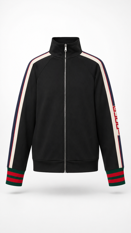 Gucci Black Technical Jersey Logo Tracksuit "Unworn"