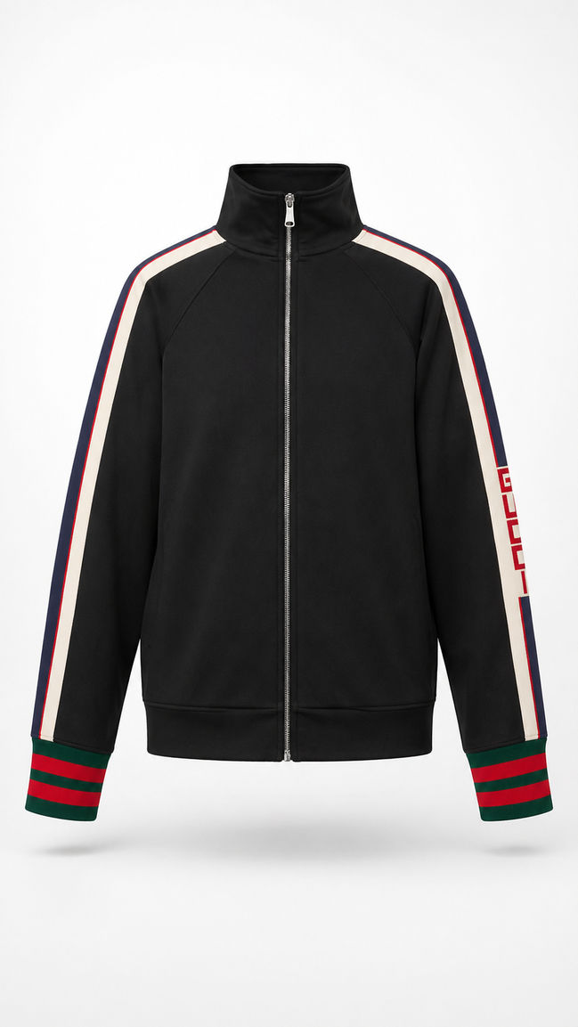 Gucci Black Technical Jersey Logo Tracksuit "Unworn"