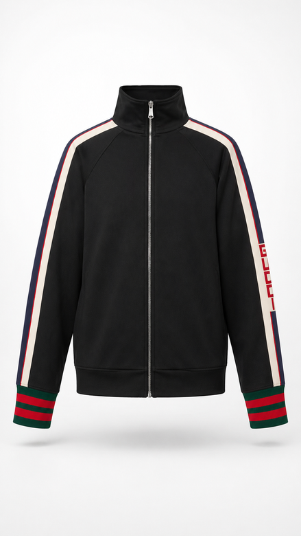 Gucci Black Technical Jersey Logo Tracksuit "Unworn"
