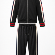 Gucci Black Technical Jersey Logo Tracksuit 