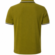 Prada Olive Green Contrast Trim Logo Polo Shirt 