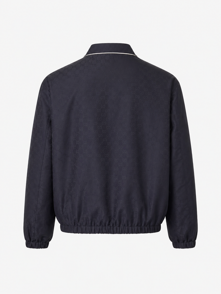 Gucci Navy Blue GG Monogram Reversible Jacket "Unworn"
