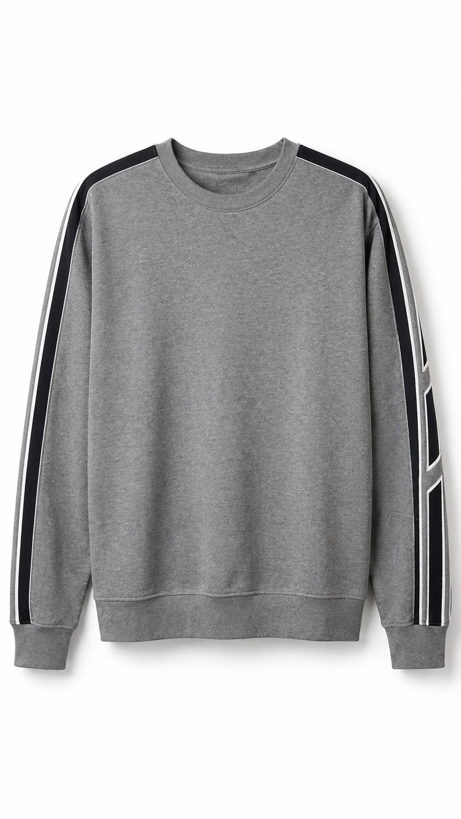 Hermès Grey Cotton Jersey Tracksuit Set with Side Stripes 