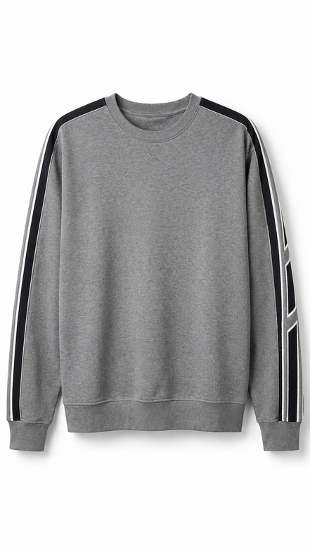 Hermès Grey Cotton Jersey Tracksuit Set with Side Stripes "Unworn"
