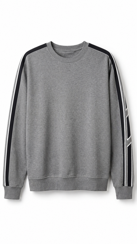 Hermès Grey Cotton Jersey Tracksuit Set with Side Stripes "Unworn"
