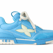 Louis Vuitton Light Blue & Cream LV Skate Sneakers (Pre-Loved)