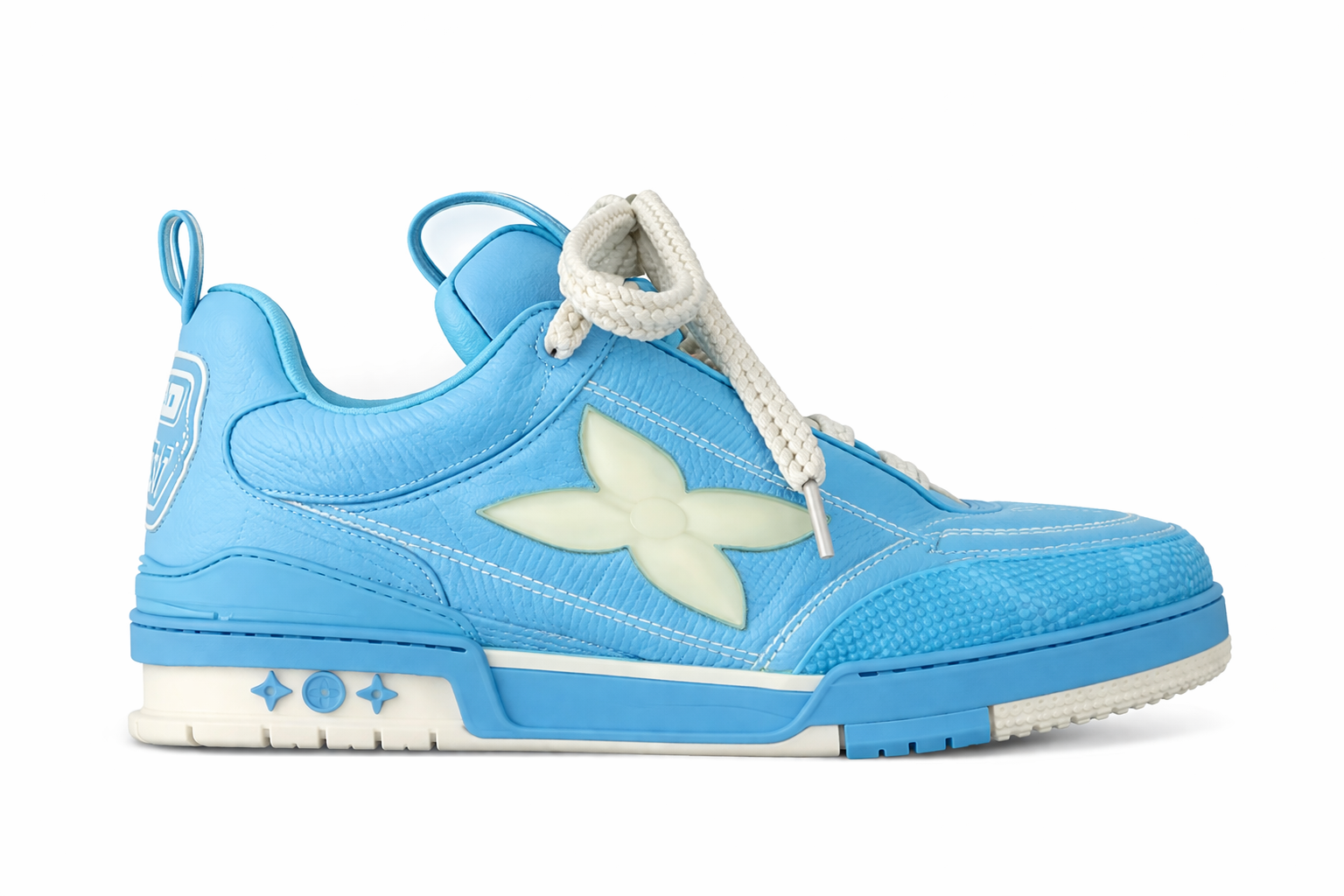 Louis Vuitton Light Blue & Cream LV Skate Sneakers (Pre-Loved)