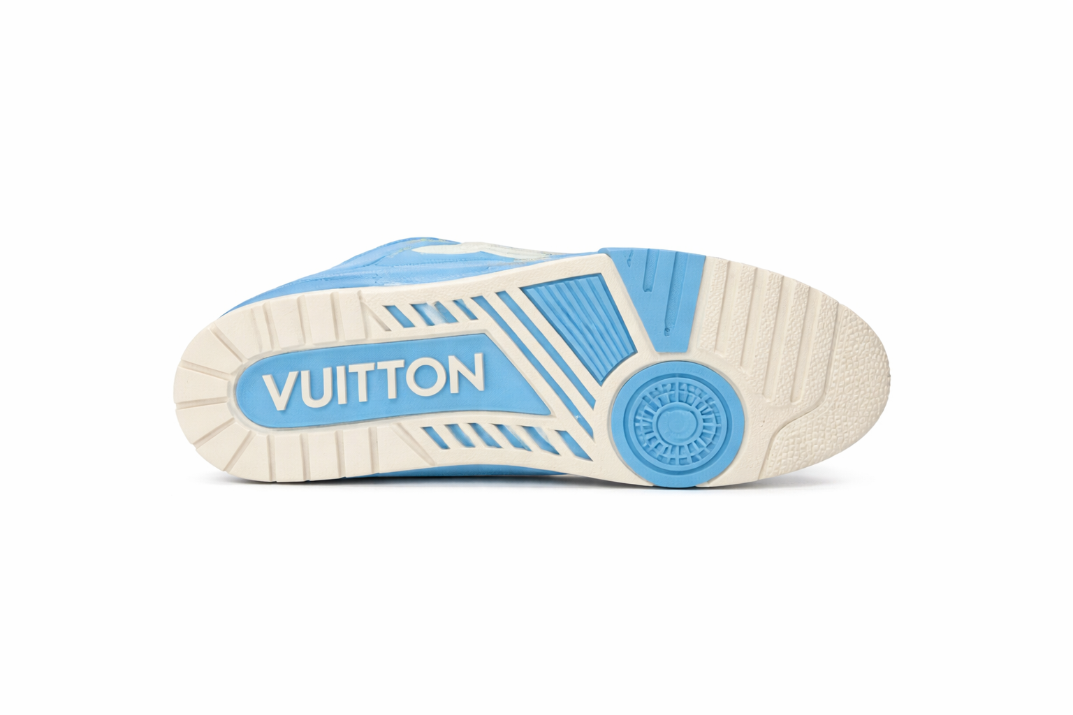 Louis Vuitton Light Blue & Cream LV Skate Sneakers (Pre-Loved)