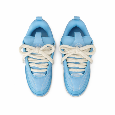 Louis Vuitton Light Blue & Cream LV Skate Sneakers (Pre-Loved)