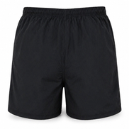Vintage Saint Laurent Black Swim Shorts with Light Blue YSL Monogram 