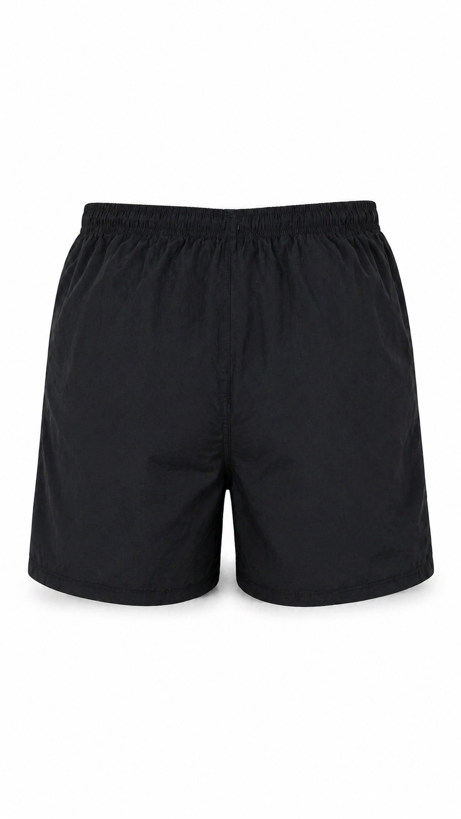 Vintage Saint Laurent Black Swim Shorts with Light Blue YSL Monogram 