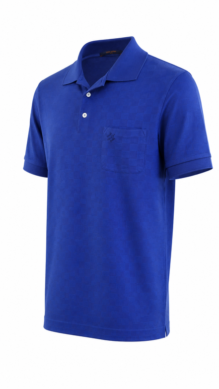 Louis Vuitton Navy Blue Cotton Polo T-Shirt "Unworn"