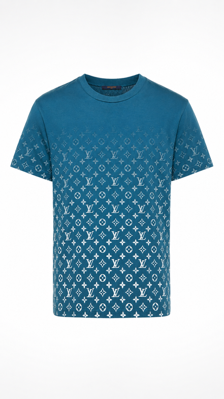 Louis Vuitton Monogram Gradient Cotton Crewneck T-Shirt "Unworn"