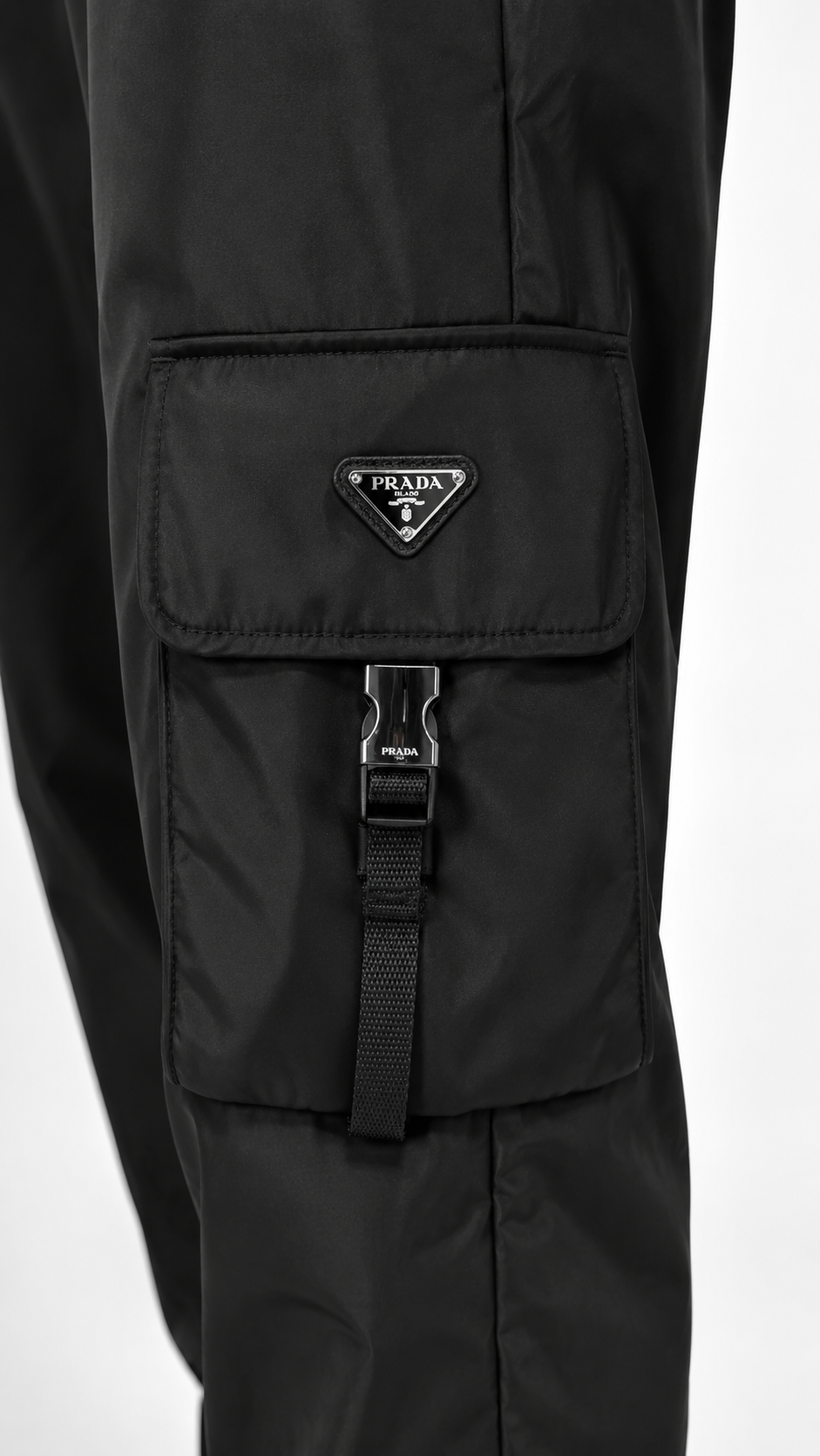 Prada Re-Nylon Cargo Trousers (Pre-loved)