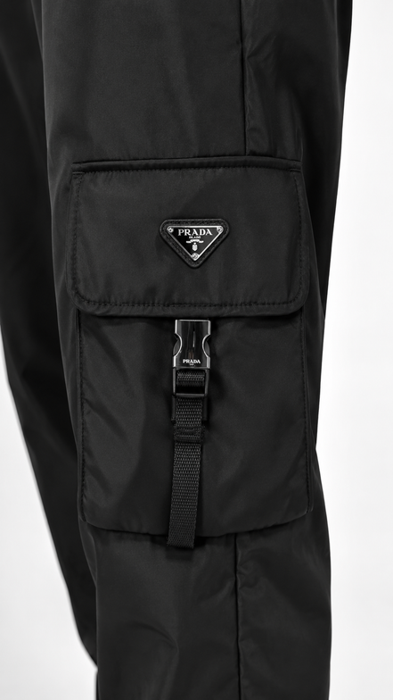 Prada Re-Nylon Cargo Trousers (Pre-loved)