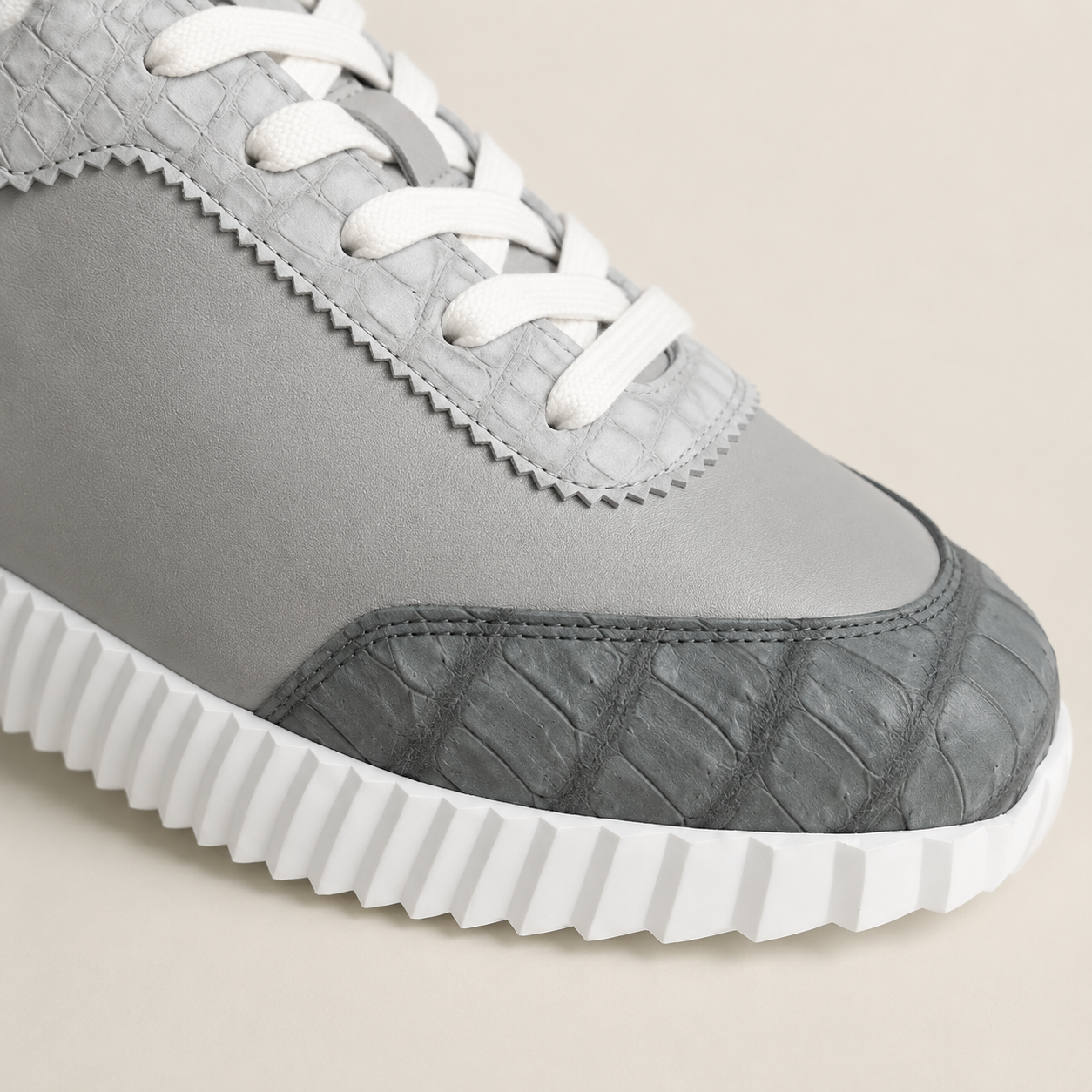Hermès Bouncing Sneaker Touch Calfskin and Niloticus Crocodile 