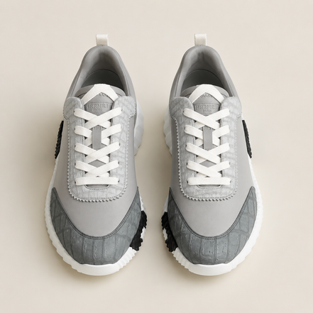 Hermès Bouncing Sneaker Touch Calfskin and Niloticus Crocodile "Unworn"