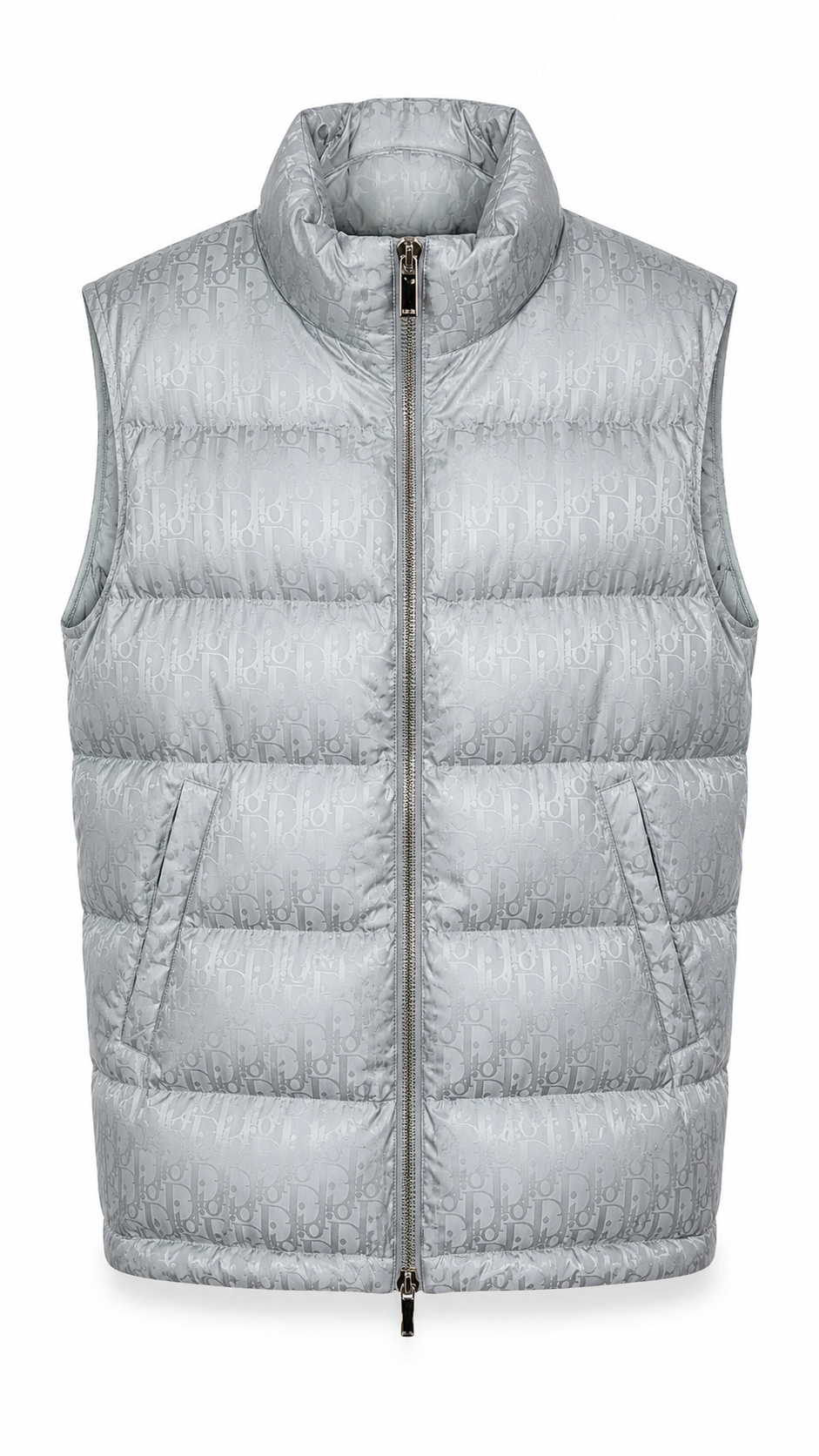 Dior Oblique Down Gilet Silver 