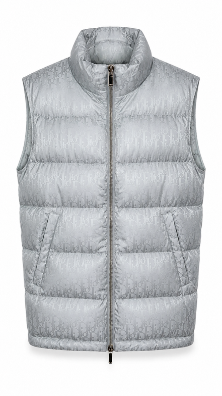 Dior Oblique Down Gilet Silver "Unworn"