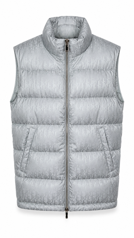 Dior Oblique Down Gilet Silver "Unworn"