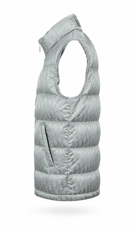 Dior Oblique Down Gilet Silver "Unworn"
