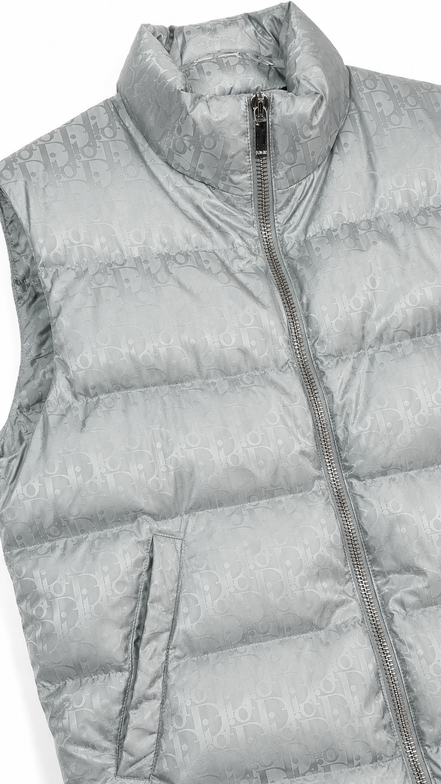 Dior Oblique Down Gilet Silver "Unworn"