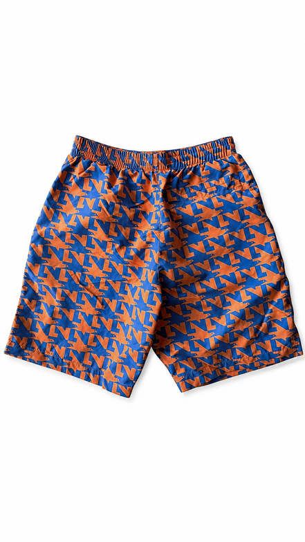 Louis Vuitton Orange and Blue Graphic Shorts "Unworn"