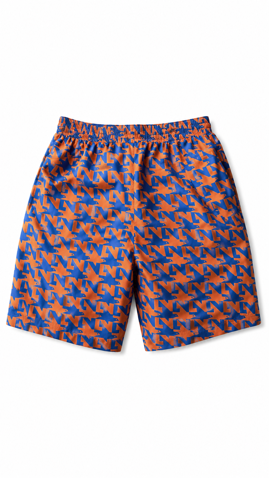 Louis Vuitton Orange and Blue Graphic Shorts 