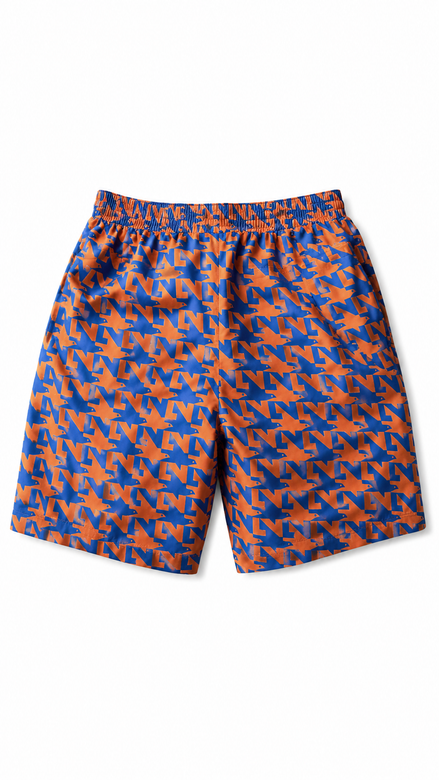 Louis Vuitton Orange and Blue Graphic Shorts "Unworn"