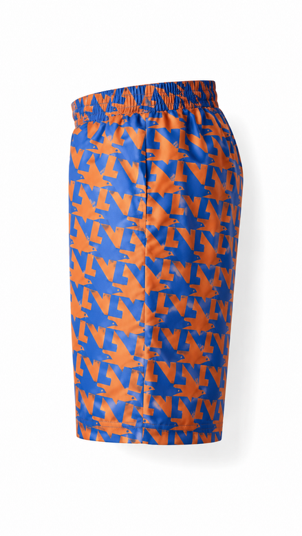 Louis Vuitton Orange and Blue Graphic Shorts "Unworn"