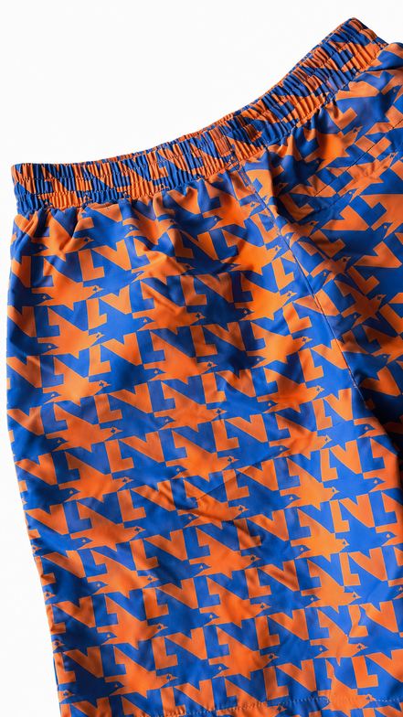 Louis Vuitton Orange and Blue Graphic Shorts "Unworn"