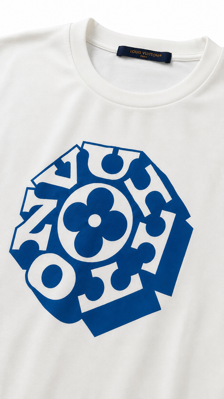 Louis Vuitton Graphic Signature T-Shirt (Pre-loved)