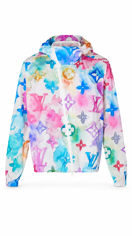 Louis Vuitton Multicolor Watercolor Monogram Windbreaker "Unworn"