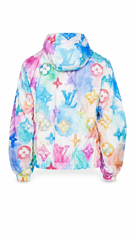 Louis Vuitton Multicolor Watercolor Monogram Windbreaker "Unworn"