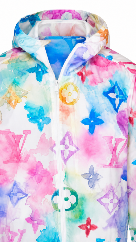 Louis Vuitton Multicolor Watercolor Monogram Windbreaker "Unworn"