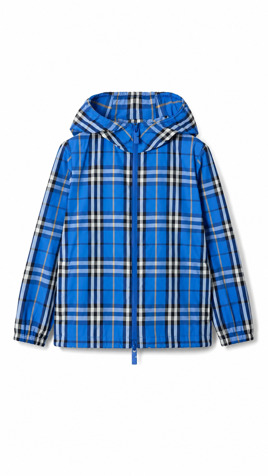 Burberry Reversible Check Hooded Windbreaker 