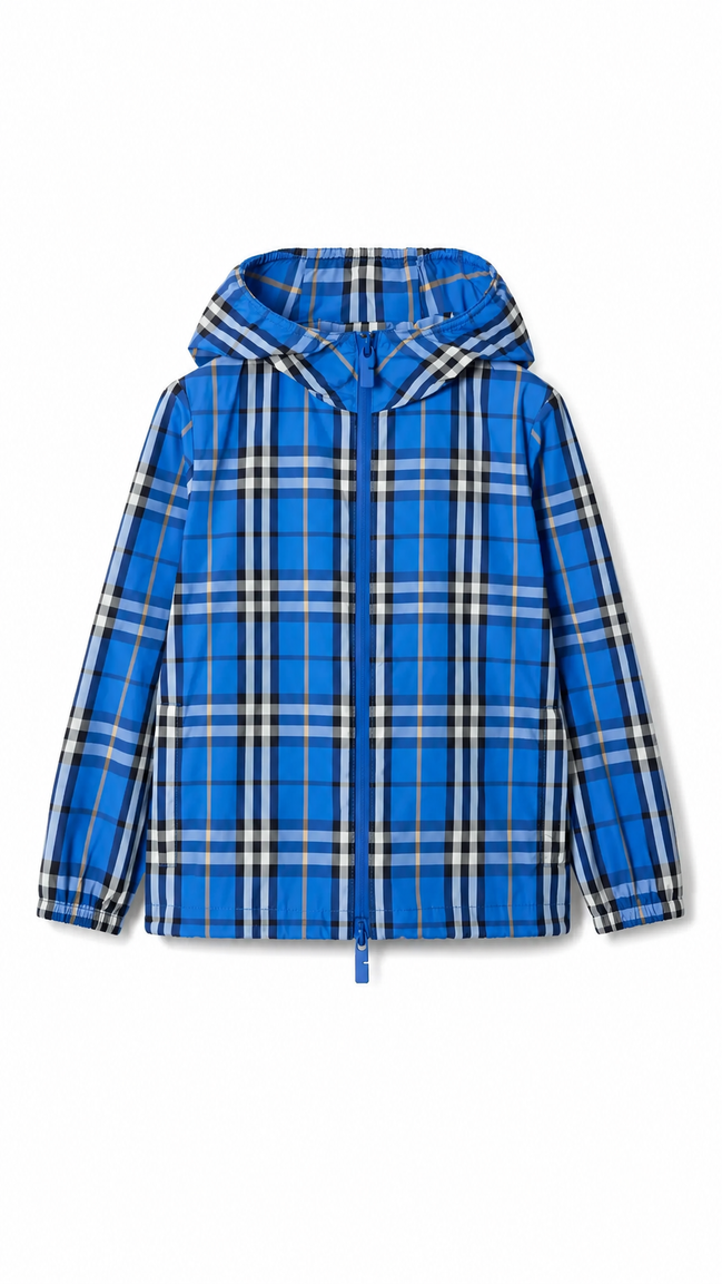 Burberry Reversible Check Hooded Windbreaker "Unworn"