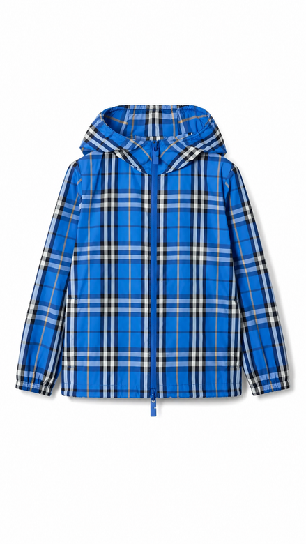 Burberry Reversible Check Hooded Windbreaker "Unworn"
