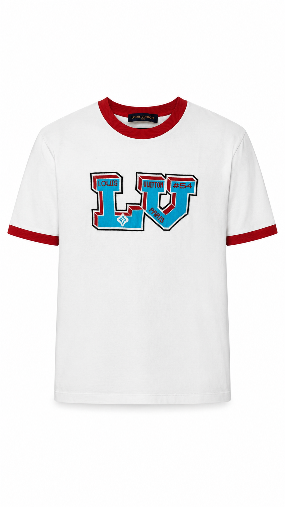 Louis Vuitton Varsity Logo Ringer T-Shirt 