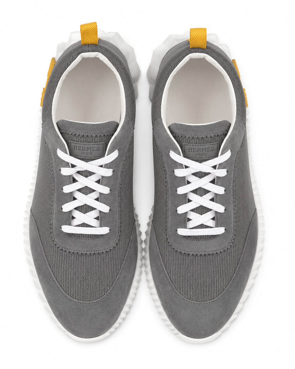 Hermès Bouncing Sneakers Grey & Yellow (Pre-Loved)