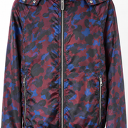 Louis Vuitton Burgundy Camo Windbreaker Jacket 