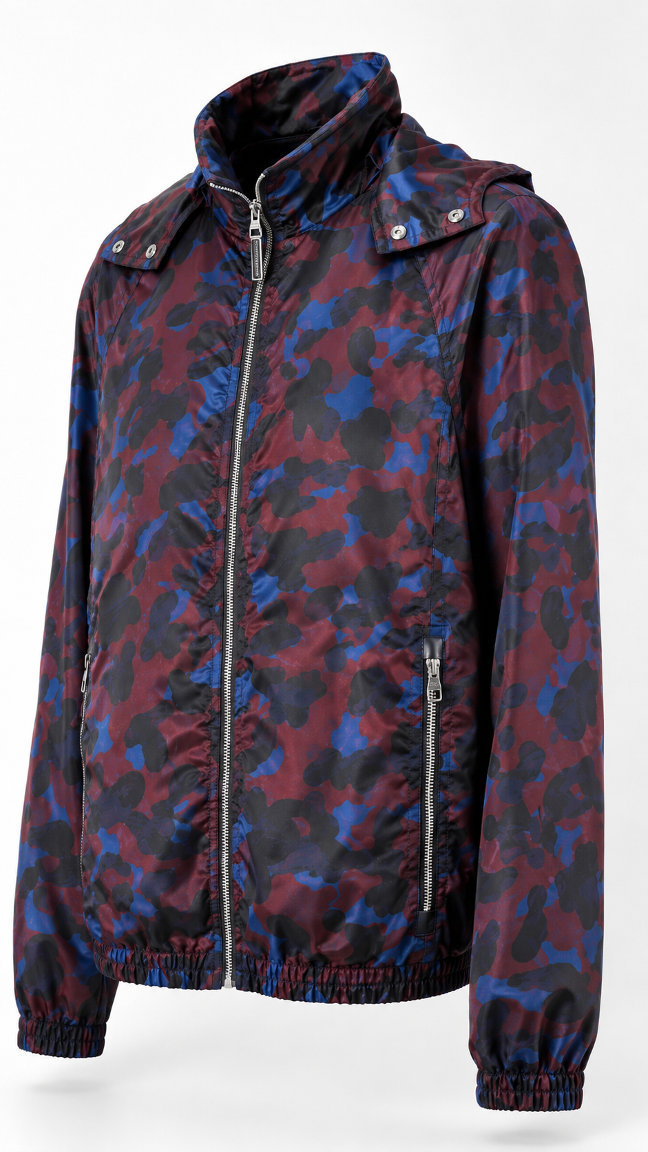 Louis Vuitton Burgundy Camo Windbreaker Jacket 