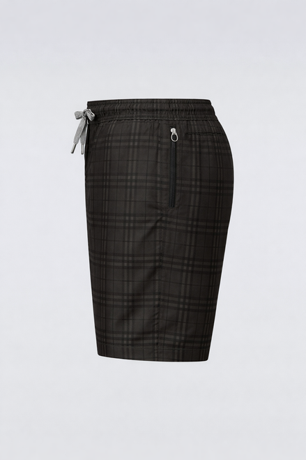 Burberry Tonal Charcoal Check Swim Shorts (Pre-Loved)