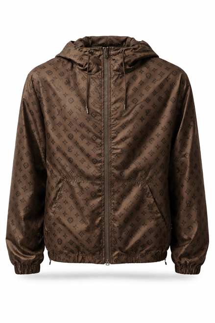Louis Vuitton Rare Monogram Brown Reversible Windbreaker "Unworn"